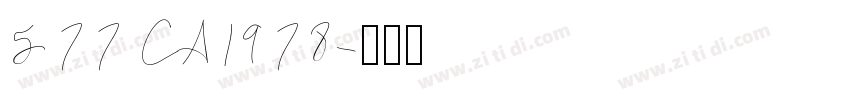577 CA1978字体转换